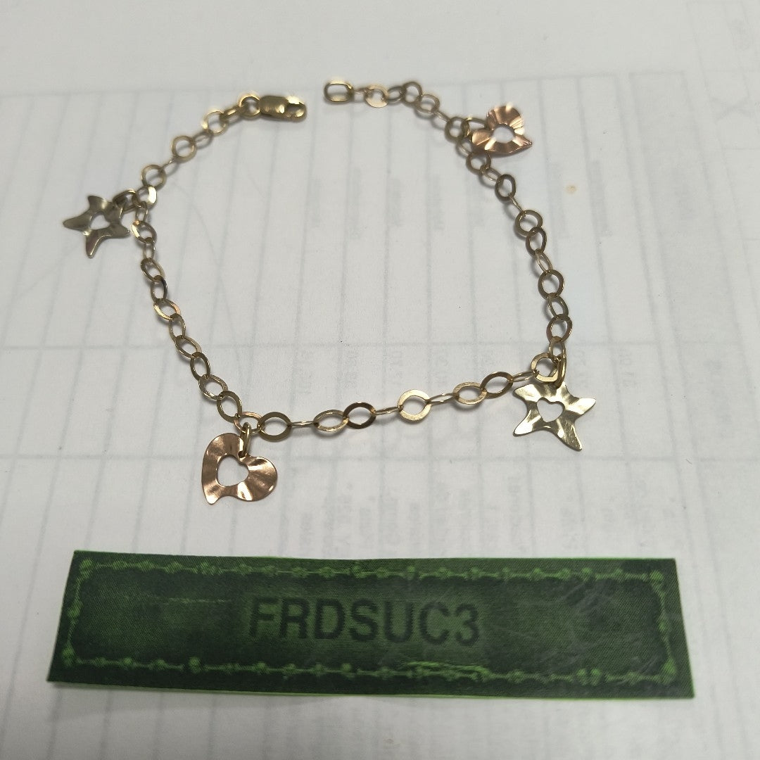 PULSERA ORO COMBINADO 14 K 2,50 GRMS (SEMINUEVO)