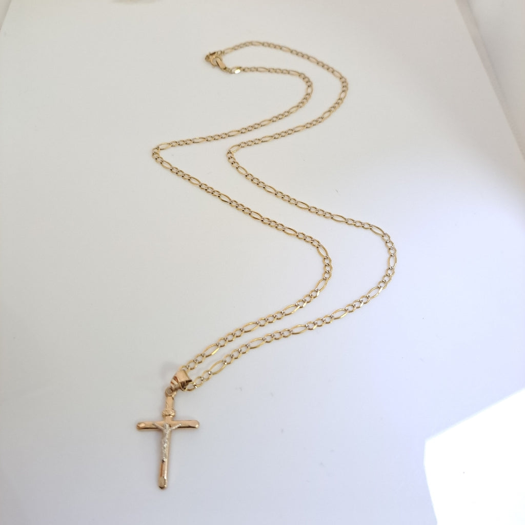 CADENA, CRUCIFIJO ORO 10 K 5.2 GRMS (SEMINUEVO)