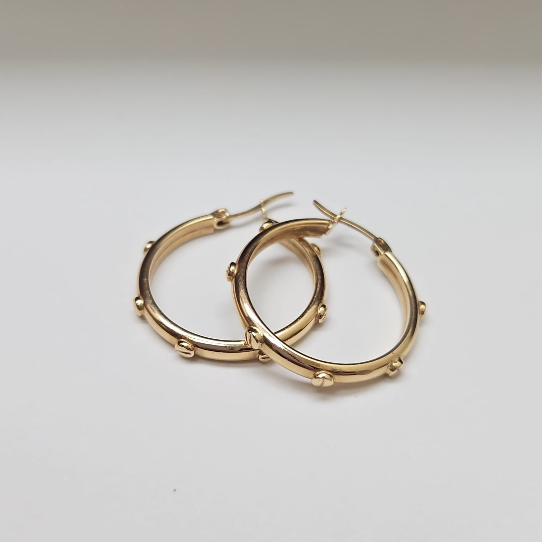 ARRACADAS PAR ORO 14 K 3,40 GRMS (SEMINUEVO)