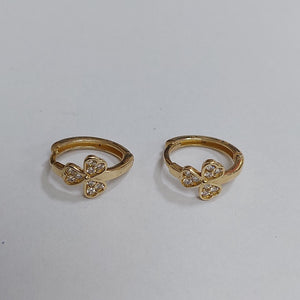 ARRACADAS PAR ORO 14 K 1.6 GRMS (SEMINUEVO)
