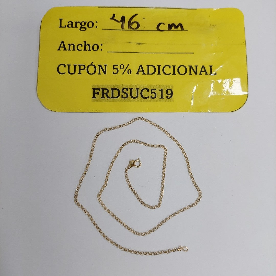 CADENA ORO 14 K 2.2 GRMS (SEMINUEVO)