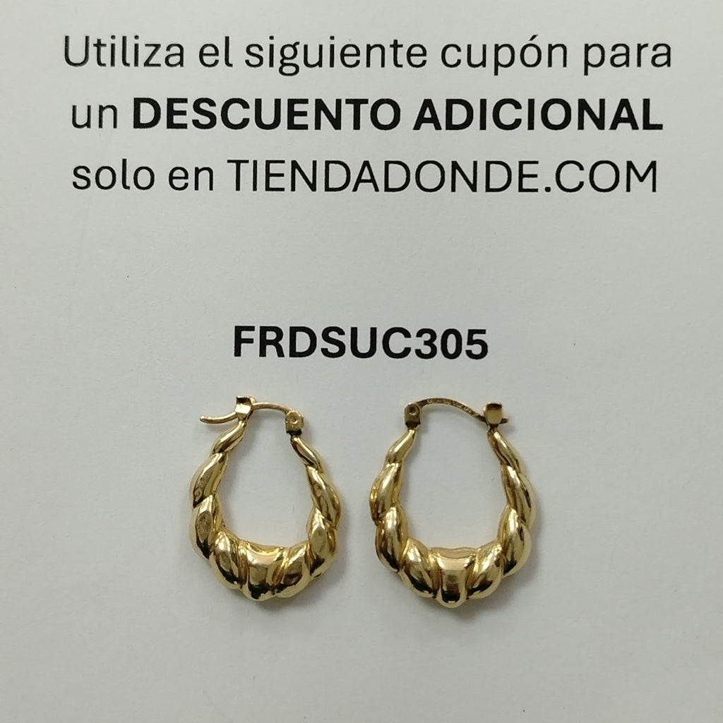 ARETES PAR ORO 10 K 1,60 GRMS (SEMINUEVO)
