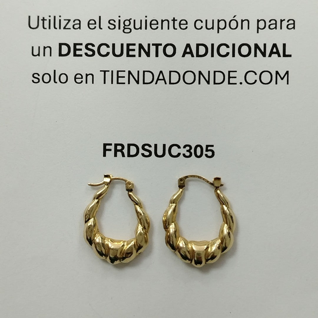 ARETES PAR ORO 10 K 1,60 GRMS (SEMINUEVO)