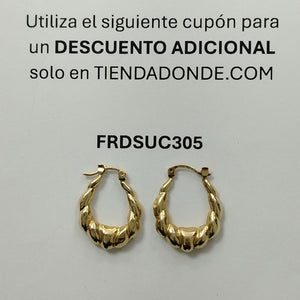 ARETES PAR ORO 10 K 1,60 GRMS (SEMINUEVO)