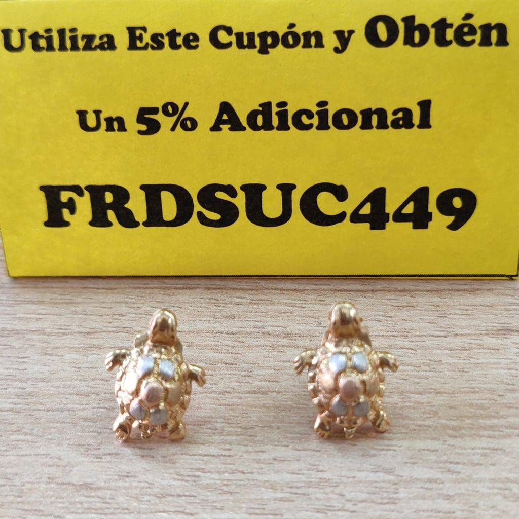 BROQUELES PAR ORO 14 K 3.1 GRMS (SEMINUEVO)