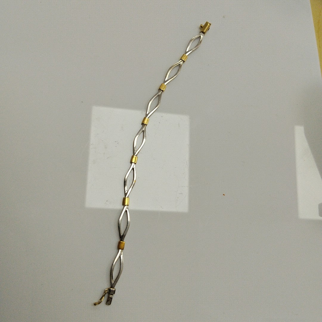 PULSERA ORO, ORO BLANCO 14 K 7 GRMS (SEMINUEVO)