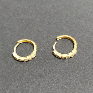 ARETES ARRACADA C CIRCONIAS 14K 2 GR (NUEVO)