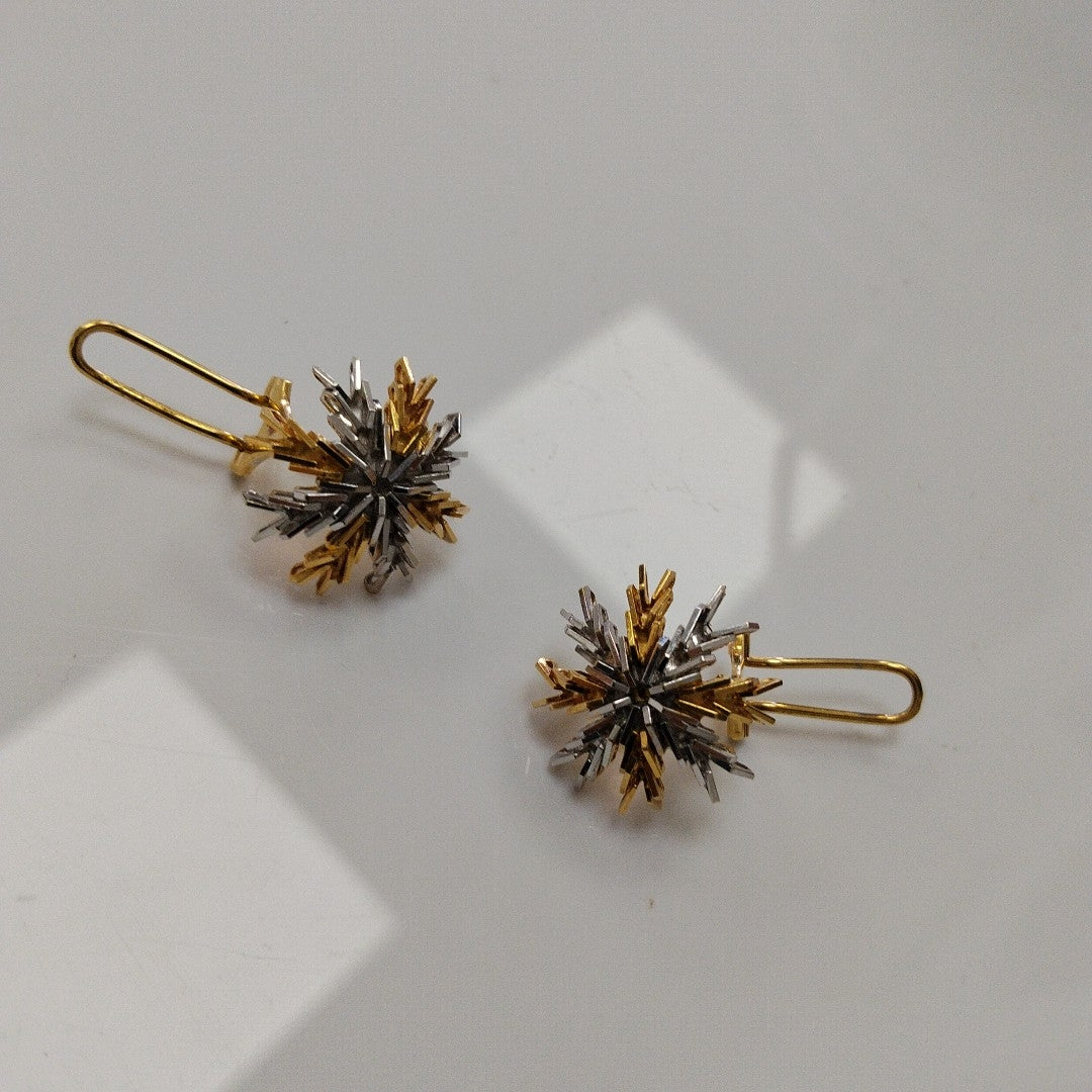 BROQUELES PAR ORO,ORO COMBINADO 14 K 7,30 GRMS (SEMINUEVO)