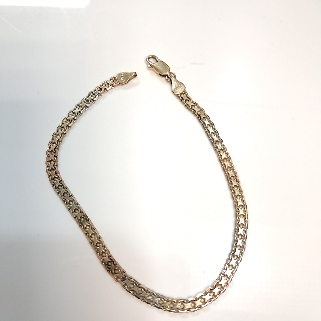 PULSERA ORO, ORO COMBINADO 14 K 5.9 GRMS (SEMINUEVO)