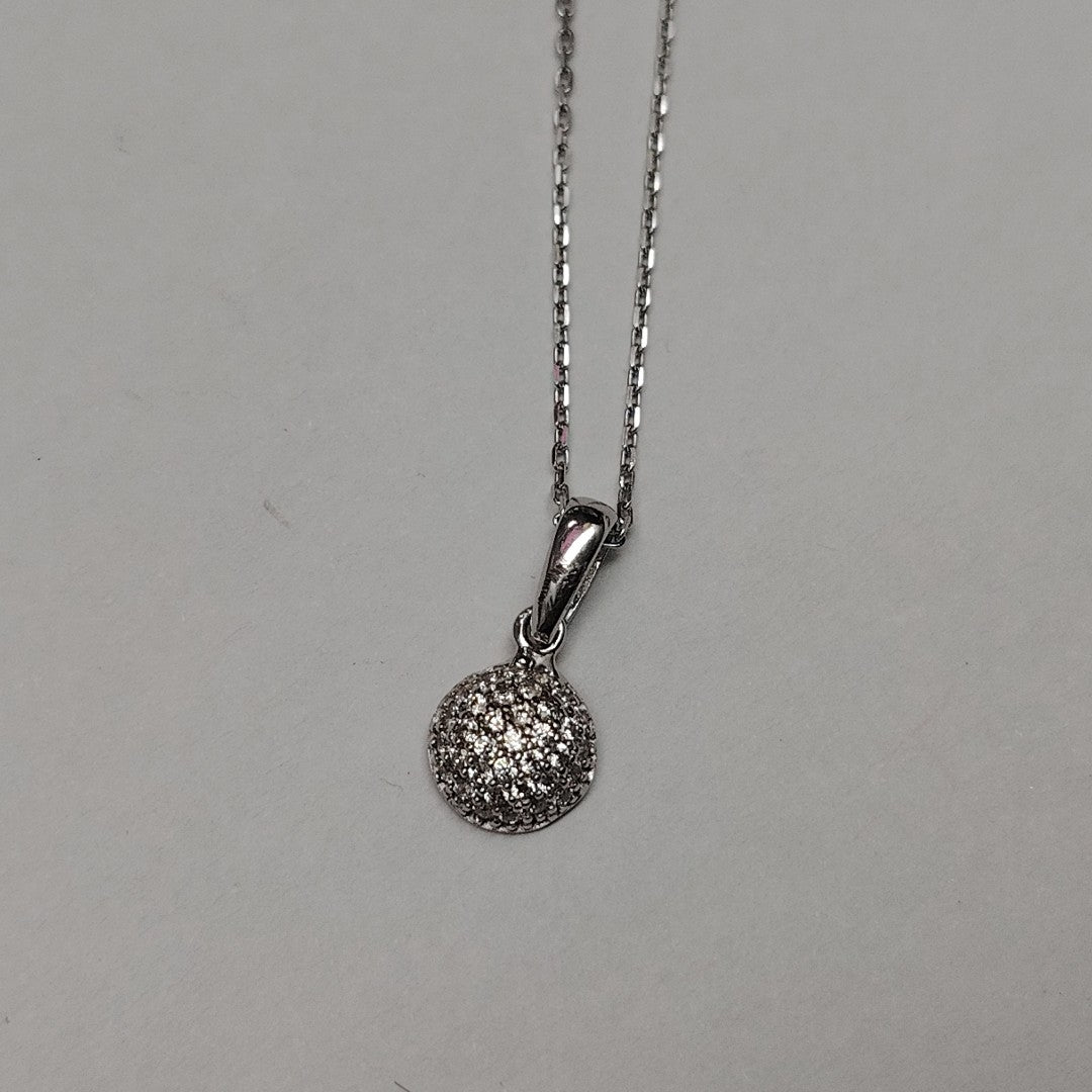 CADENA,DIJE ORO BLANCO 14 K 2,20 GRMS (SEMINUEVO)