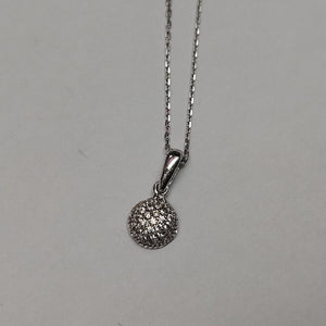 CADENA,DIJE ORO BLANCO 14 K 2,20 GRMS (SEMINUEVO)