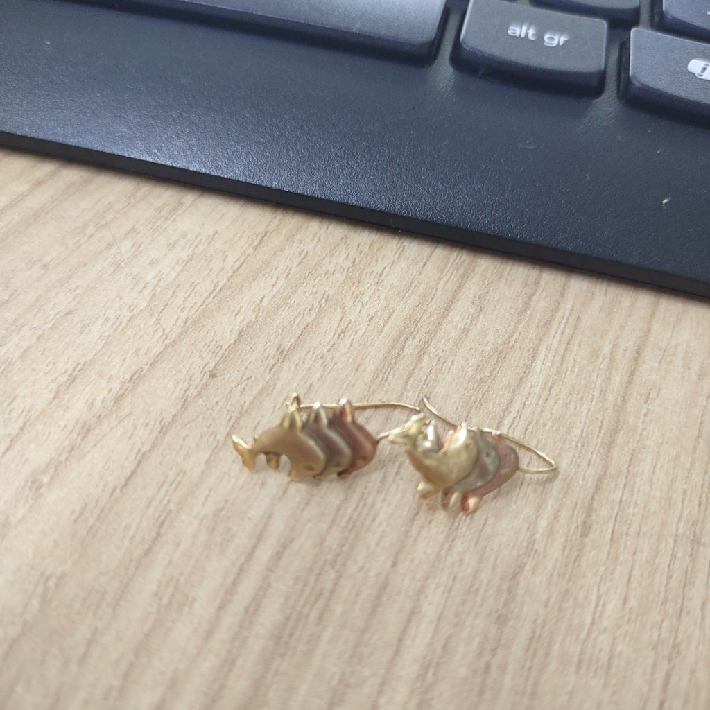 ARETES PAR ORO 8 K 0.6 GRMS (SEMINUEVO)
