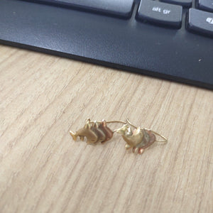 ARETES PAR ORO 8 K 0.6 GRMS (SEMINUEVO)