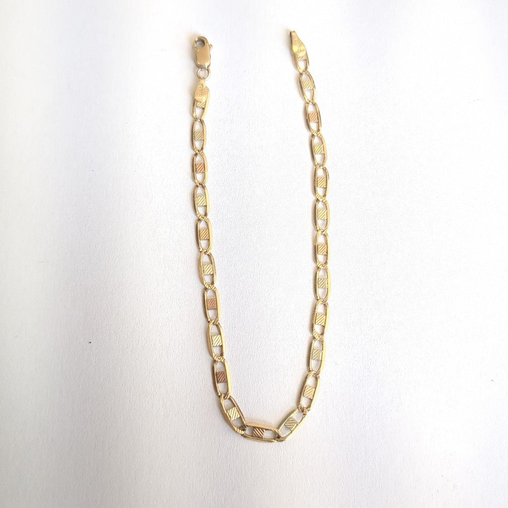 PULSERA ORO COMBINADO 10 K 2,80 GRMS (SEMINUEVO)