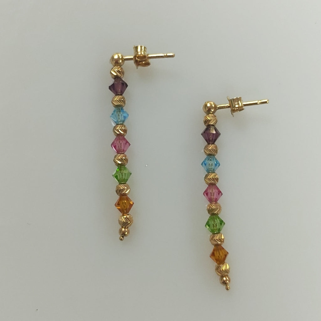 ARETES PAR ORO 14 K 2.2 GRMS (SEMINUEVO)