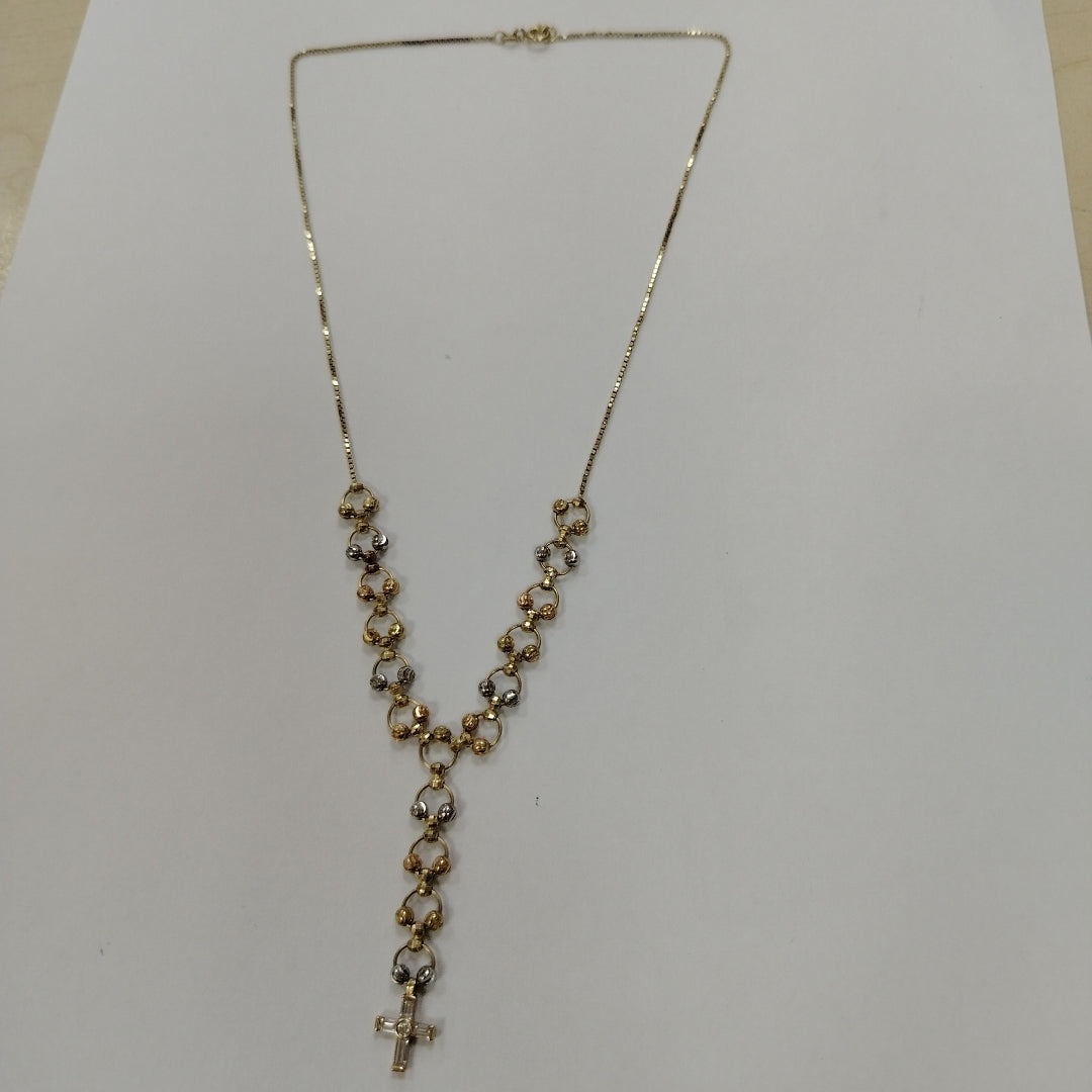 GARGANTILLA ORO,ORO COMBINADO 14 K 8,50 GRMS (SEMINUEVO)