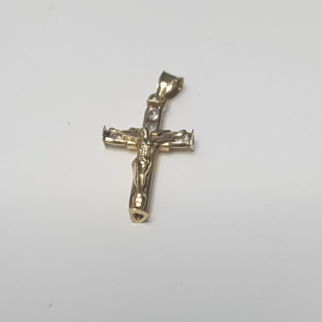 CRUCIFIJO ORO 10 K 1.2 GRMS (SEMINUEVO)