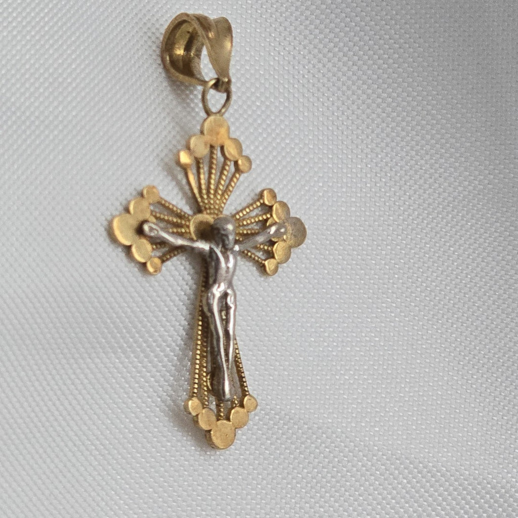 CRUCIFIJO ORO 14 K 1,60 GRMS (SEMINUEVO)
