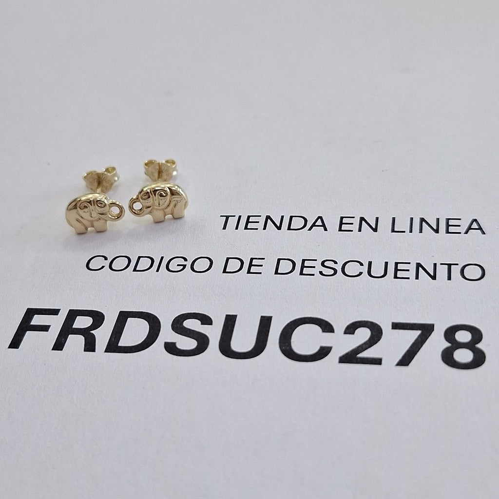 BROQUELES ORO 14K 1.1 (NUEVO)