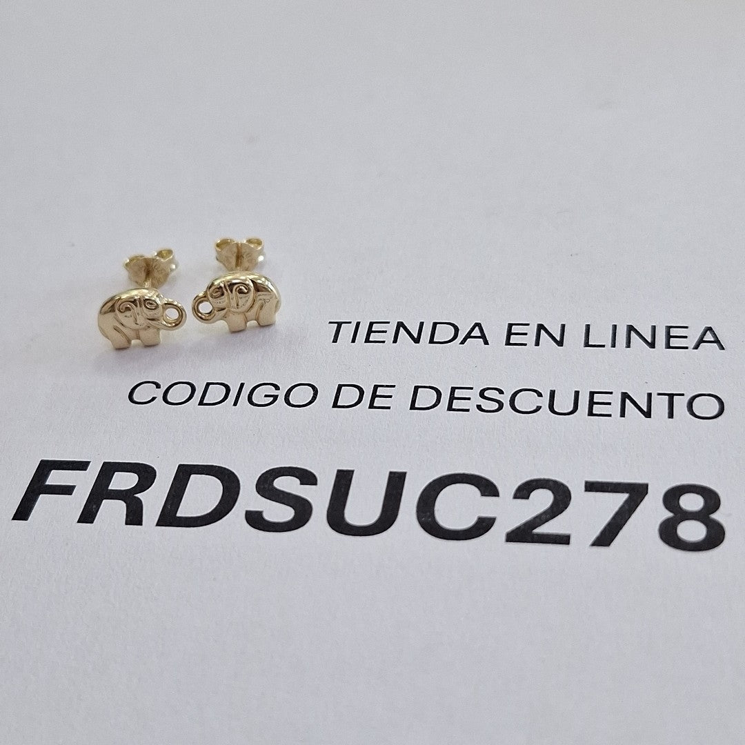 BROQUELES ORO 14K 1.1 (NUEVO)