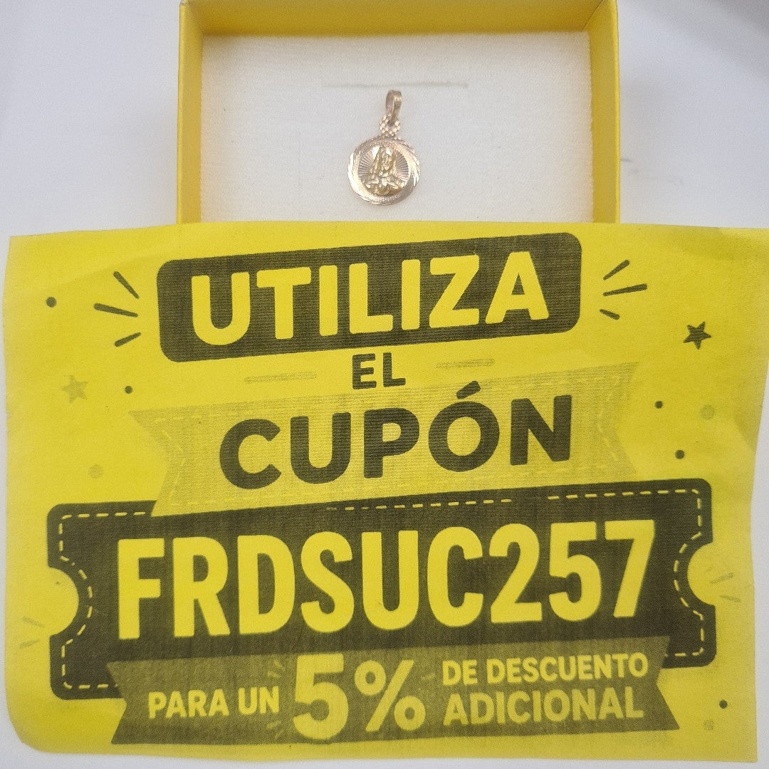 MEDALLA RELIGIOSA ORO 14 K 1 GRMS (SEMINUEVO)