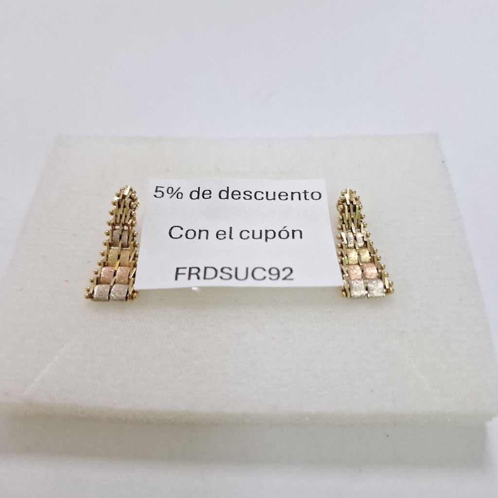 BROQUELES PAR ORO 14 K 2.5 GRMS (SEMINUEVO)