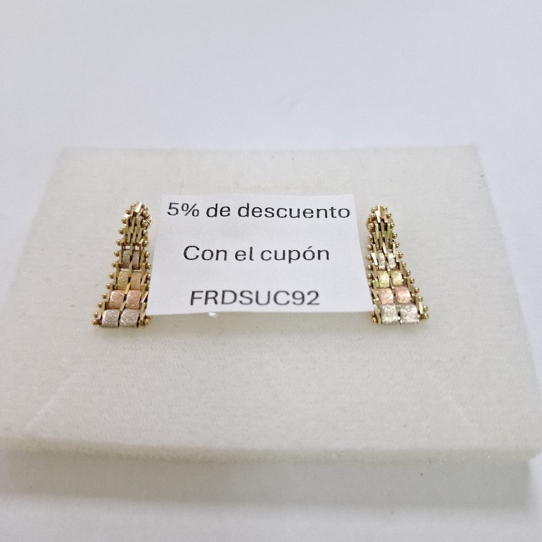 BROQUELES PAR ORO 14 K 2.5 GRMS (SEMINUEVO)