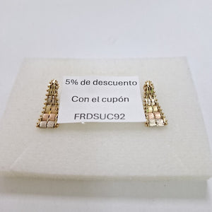 BROQUELES PAR ORO 14 K 2.5 GRMS (SEMINUEVO)