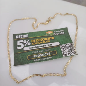 CADENA ORO 14 K 5.5 GRMS (SEMINUEVO)