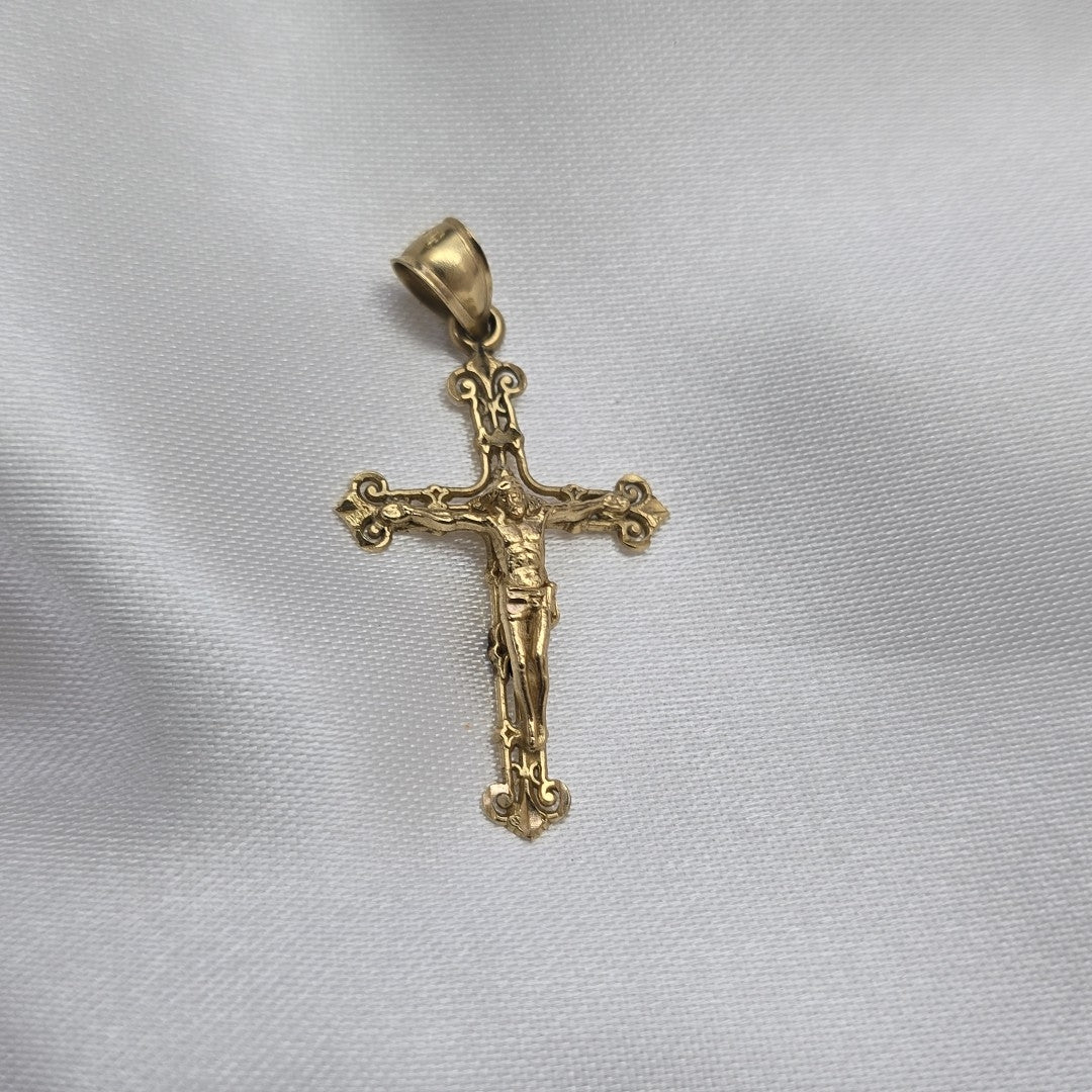 CRUCIFIJO ORO 14 K 1.6 GRMS (SEMINUEVO)