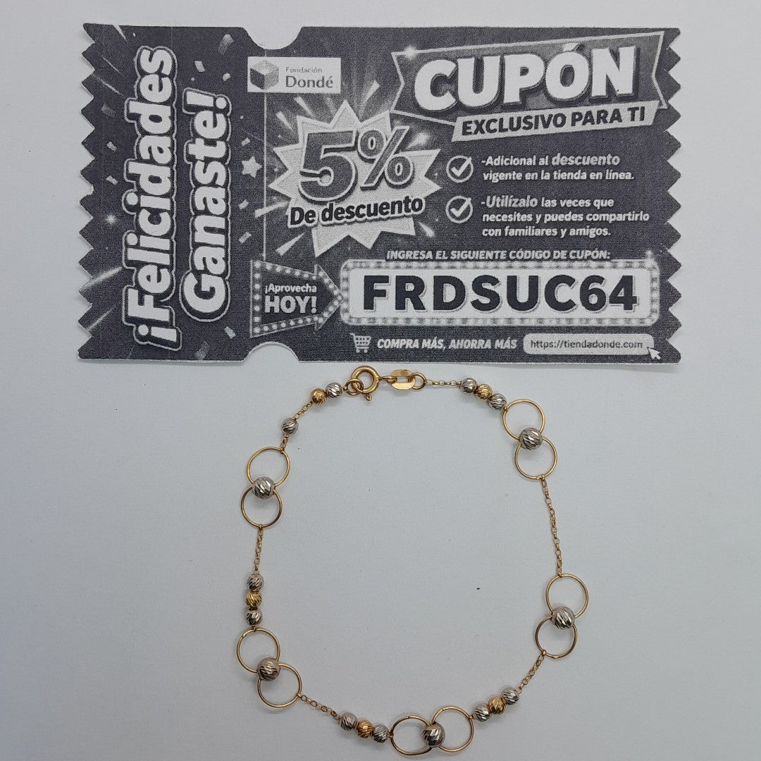 PULSERA ORO 14 K 2,50 GRMS (SEMINUEVO)