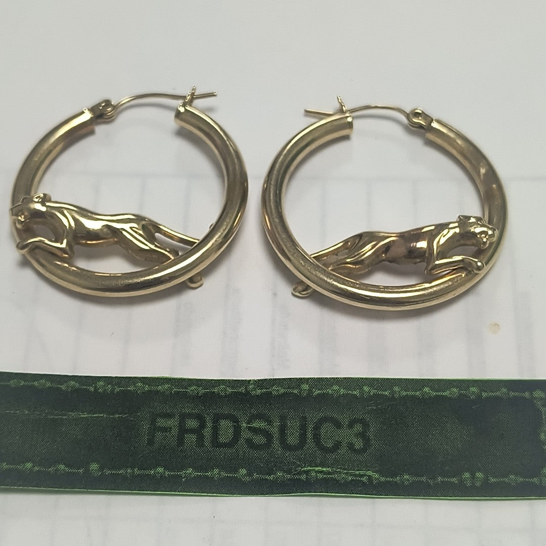 ARRACADAS PAR ORO 14 K 4,50 GRMS (SEMINUEVO)