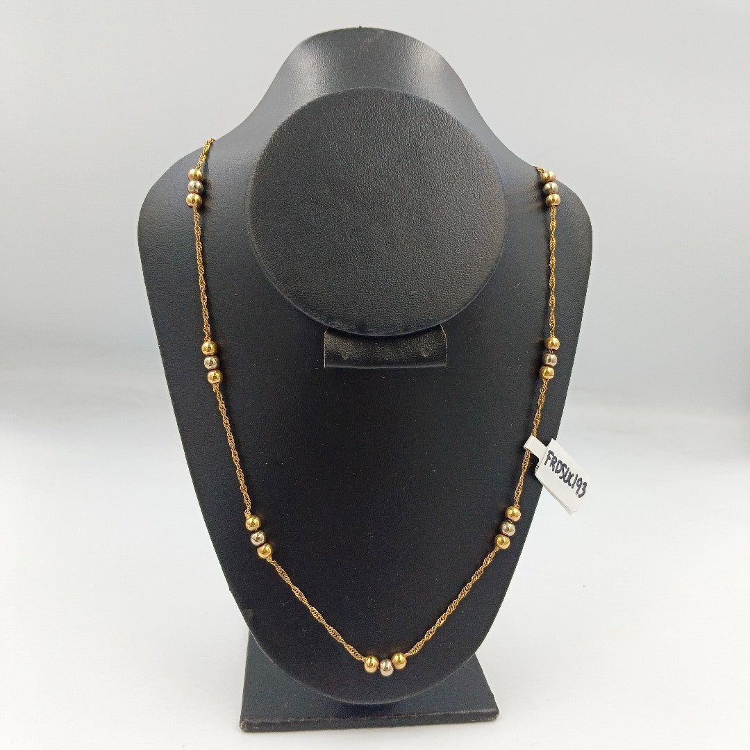 COLLAR ORO COMBINADO 14 K 15,20 GRMS (SEMINUEVO)