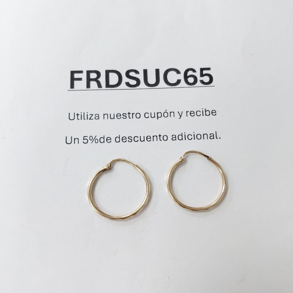 ARRACADAS PAR ORO 10 K 1.1 GRMS (SEMINUEVO)