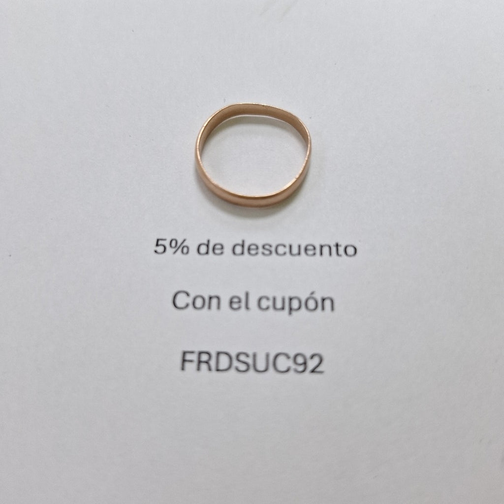 ARGOLLA ORO 10 K 1,30 GRMS (SEMINUEVO)