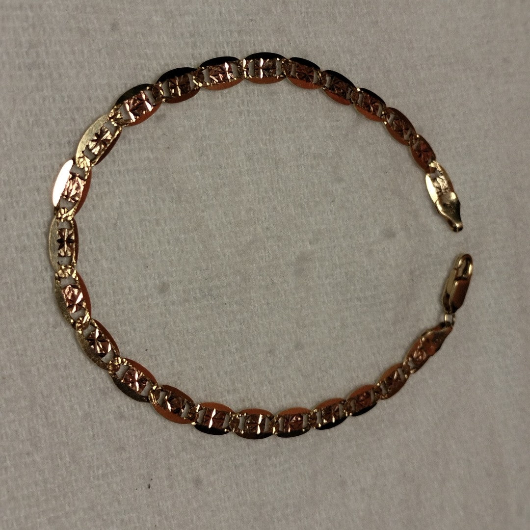 PULSERA ORO COMBINADO 14 K 6 GRMS (SEMINUEVO)