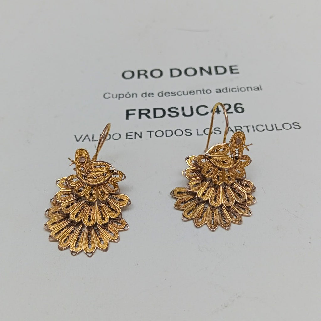 ARETES PAR ORO 10 K 6.7 GRMS (SEMINUEVO)