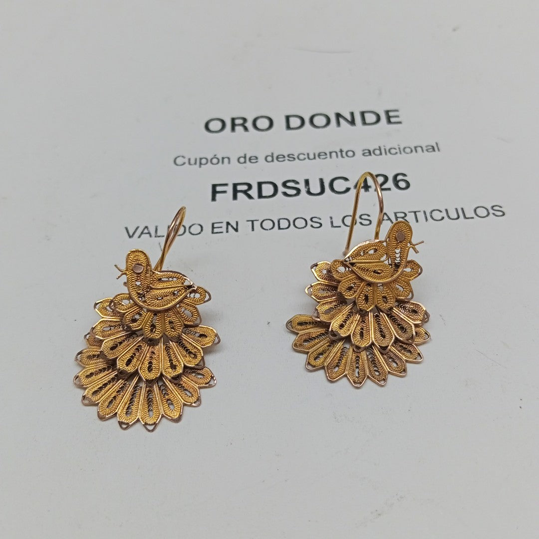 ARETES PAR ORO 10 K 6.7 GRMS (SEMINUEVO)