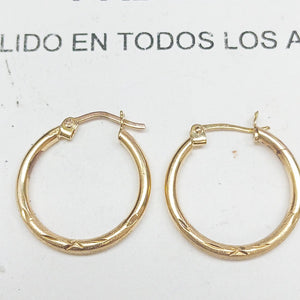 ARRACADAS PAR ORO 10 K 1.6 GRMS (SEMINUEVO)