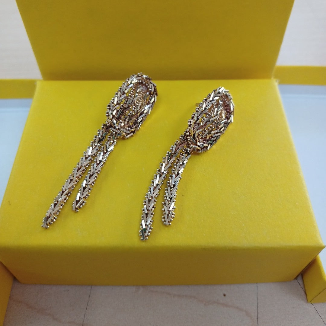 BROQUELES PAR ORO 14 K 10,20 GRMS (SEMINUEVO)