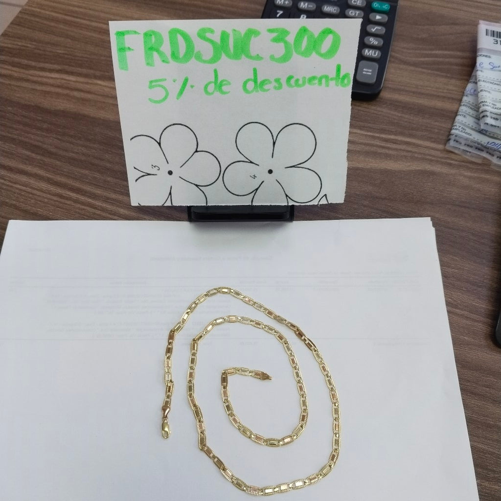 CADENA ORO 14 K 16.9 GRMS (SEMINUEVO)