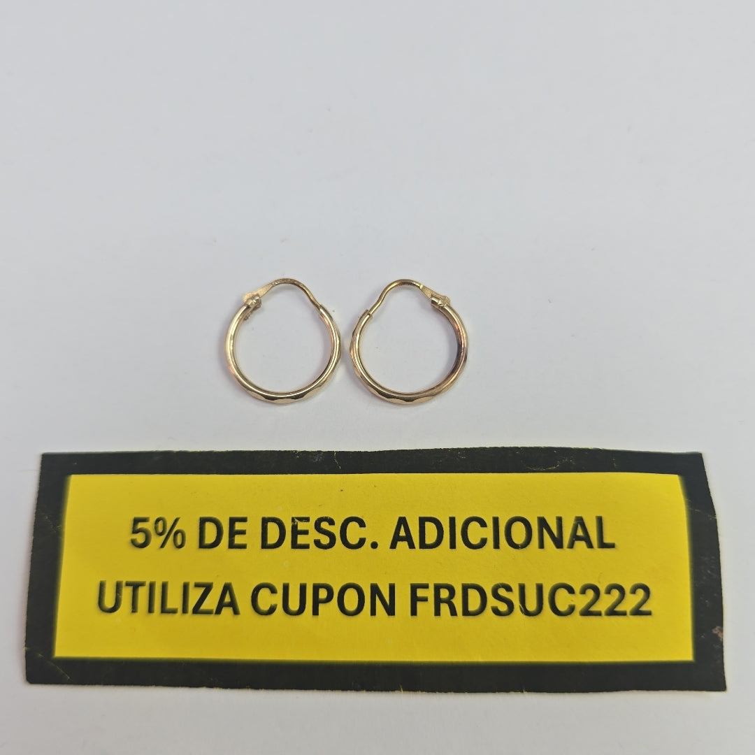 ARRACADAS PAR ORO 10 K 0.8 GRMS (SEMINUEVO)