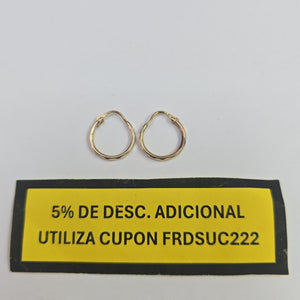 ARRACADAS PAR ORO 10 K 0.8 GRMS (SEMINUEVO)