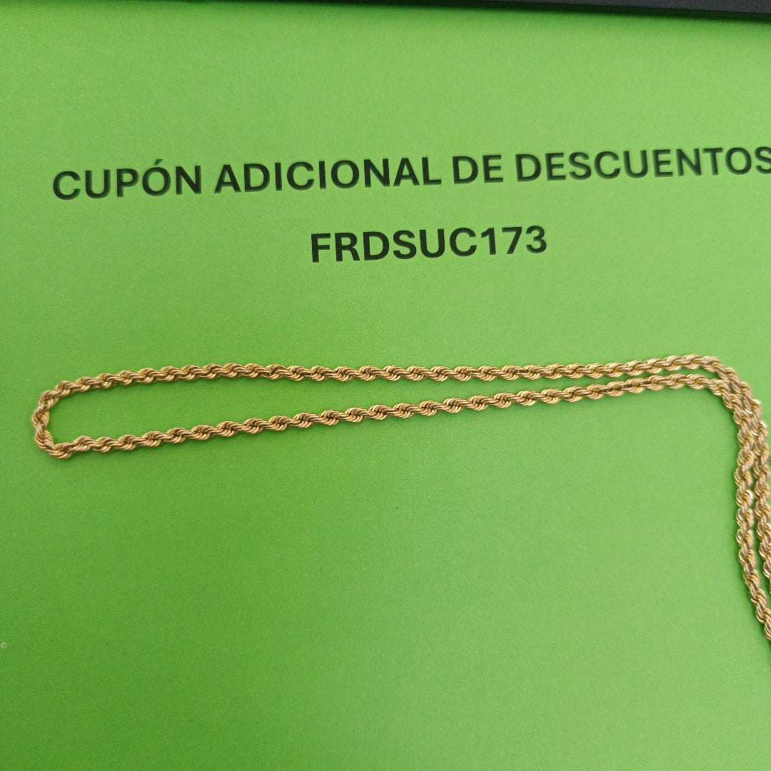 CADENA ORO 14 K 4.7 GRMS (SEMINUEVO)