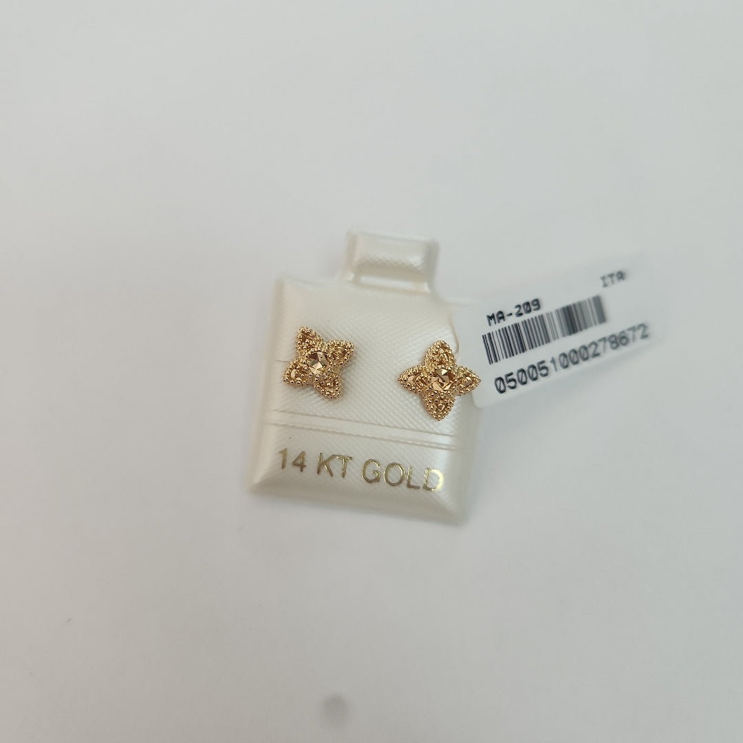 BROQUELES ORO 14K 1.6 (NUEVO)