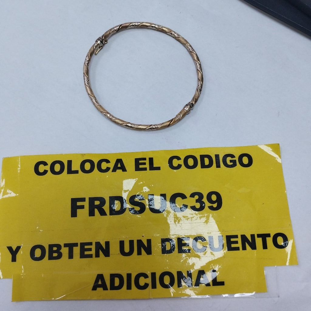 PULSERA RIGIDA ORO 14 K 5.6 GRMS (SEMINUEVO)