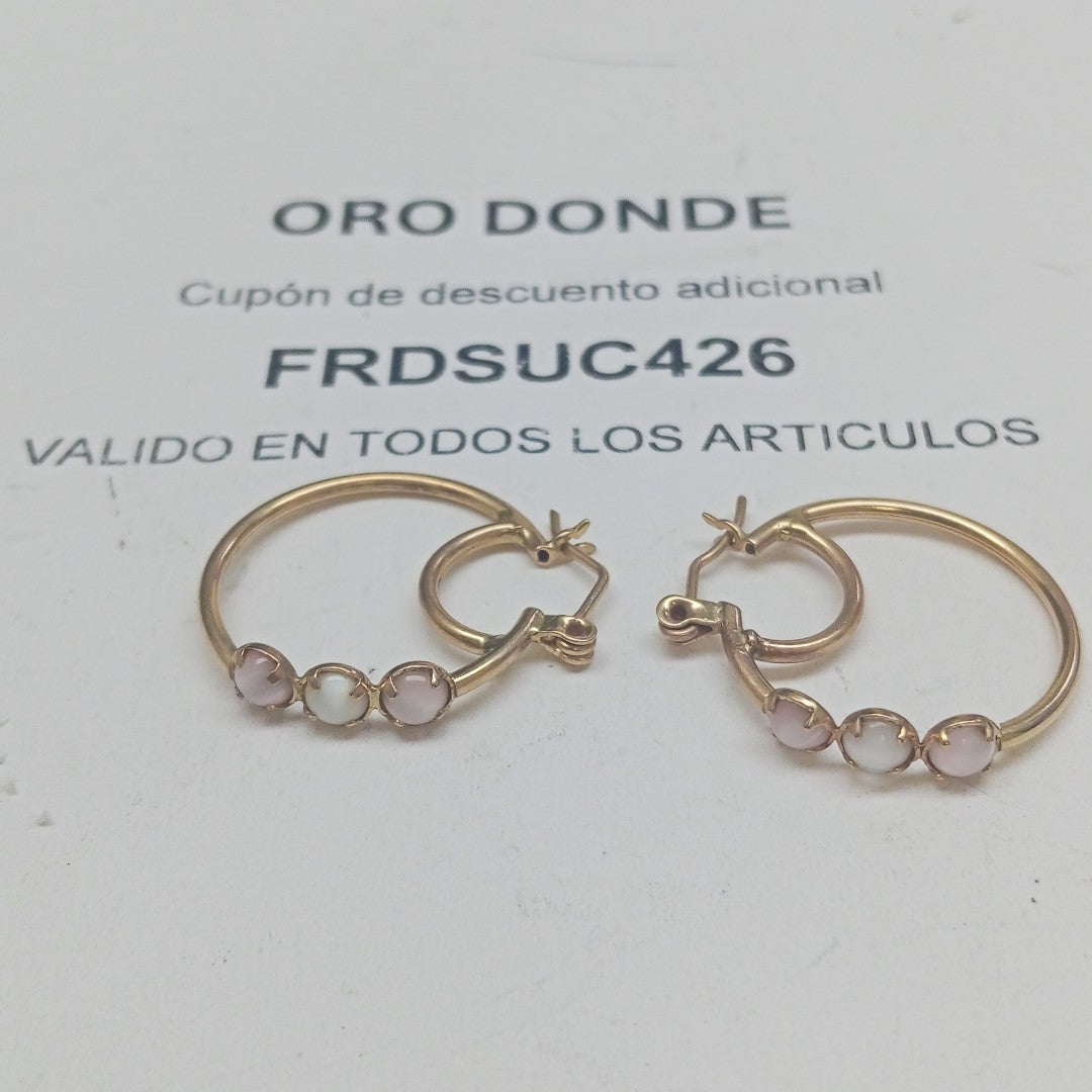 ARRACADAS PAR ORO 10 K 2.9 GRMS (SEMINUEVO)