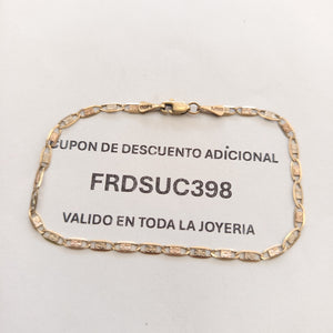 PULSERA ORO, ORO COMBINADO 10 K 2.1 GRMS (SEMINUEVO)