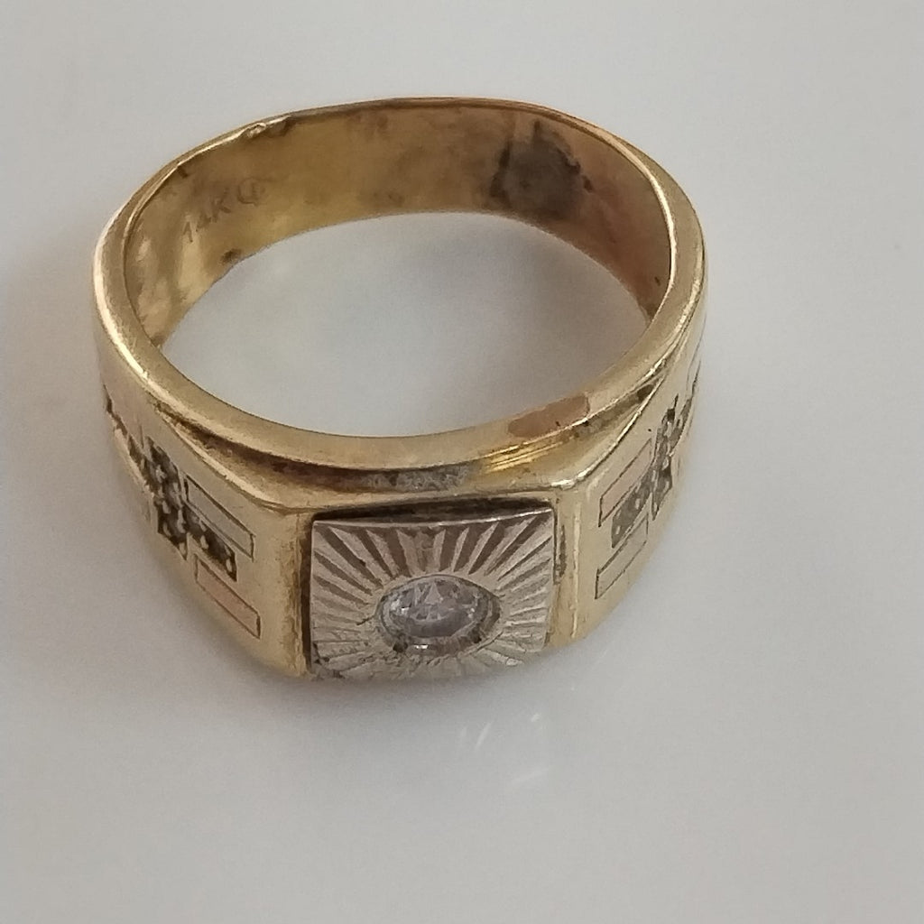 ANILLO ORO 14 K 5.7 GRMS (SEMINUEVO)