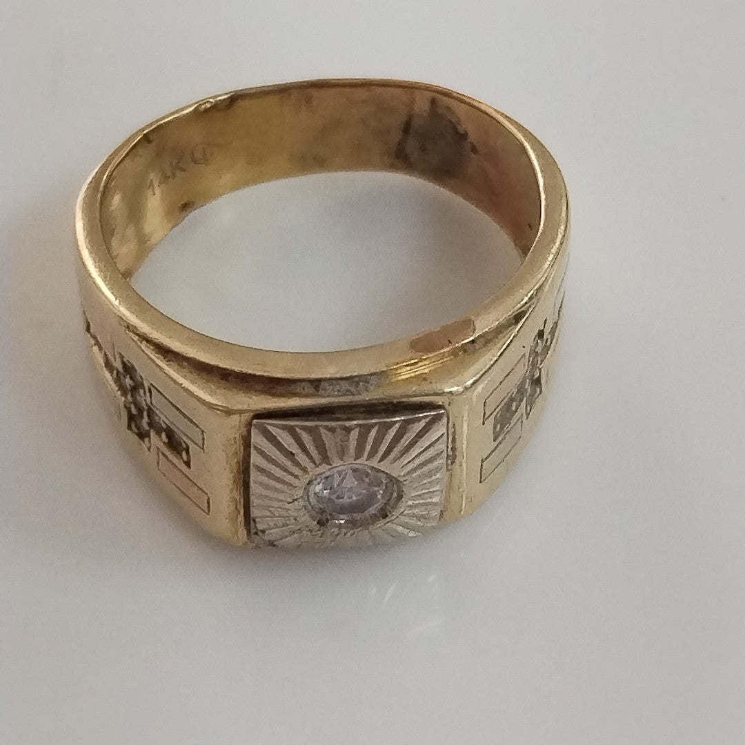 ANILLO ORO 14 K 5.7 GRMS (SEMINUEVO)
